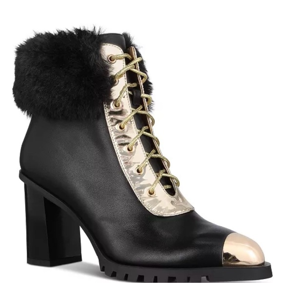 THINGS II COME
Women's Maliyana Luxurious Lace-Up Embellished Block-Heel Booties - Picture 2 of 12